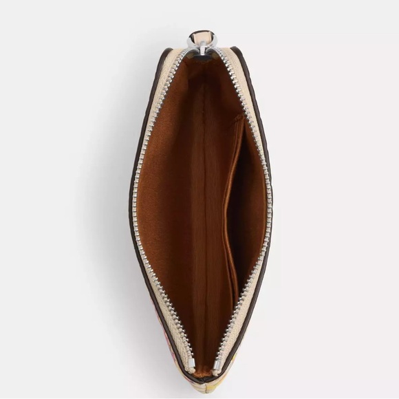 NWT COACH SMALL CORNER ZIP WRISTLET WITH FLORAL PRINT CR946 - Picture 5 of 9